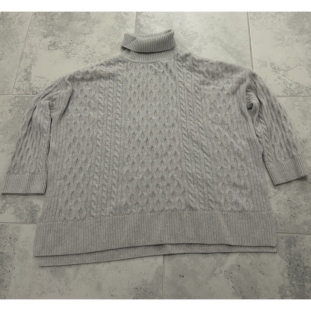 Barbour Modern Heritage High Neck Wool Sweater Women’s Medium White